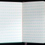 cahier d'écriture n°1, 2012, felt-tip on paper, 10,5  x 26 cm